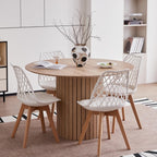 JZGORC Modern Round Wabi-Sabi Style Dining Table