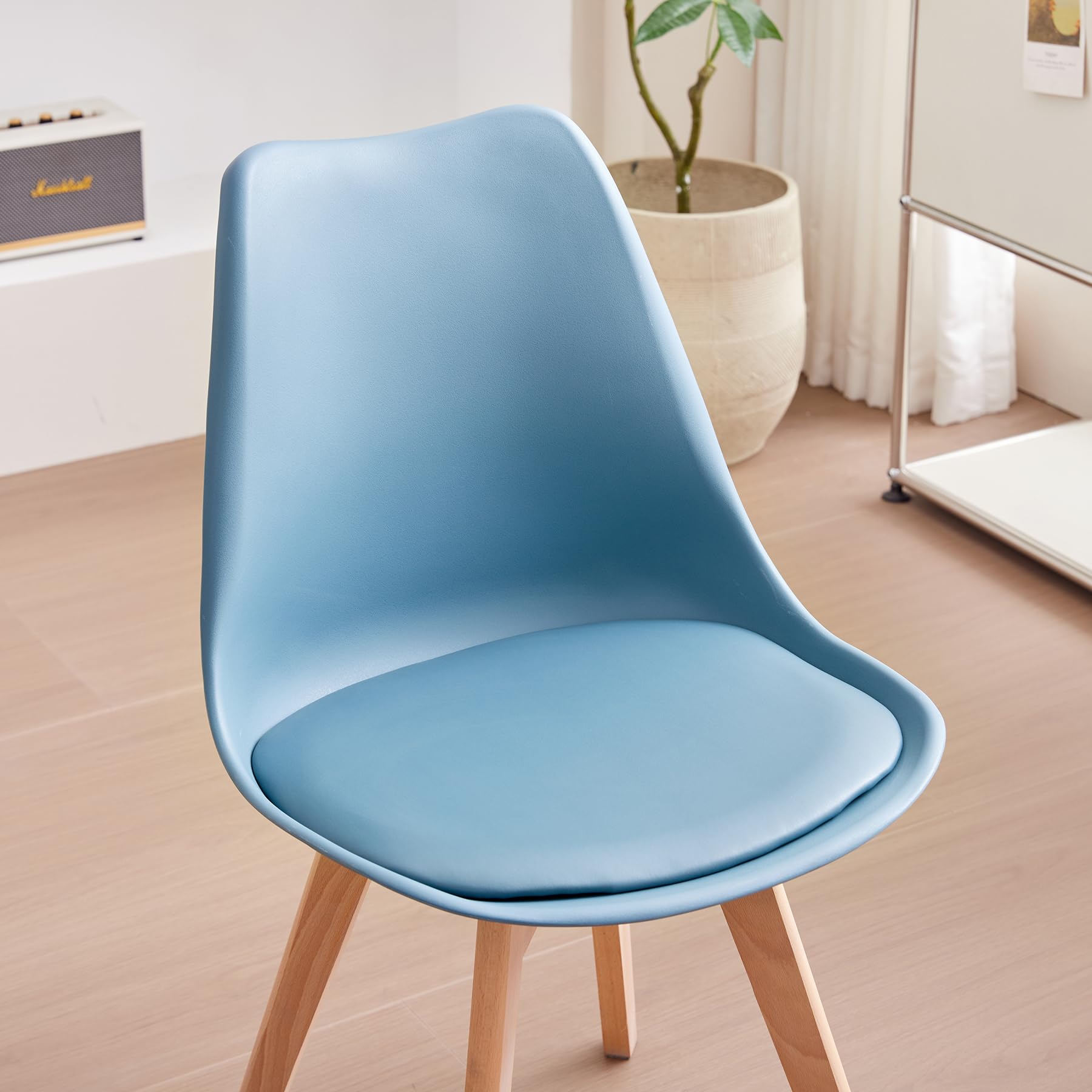 HJhomeheart Modern Dining Room Chairs Set of 4 with Removable Cushions