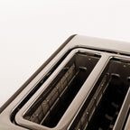 CREATE Retro Black Toaster with 6 Power Levels