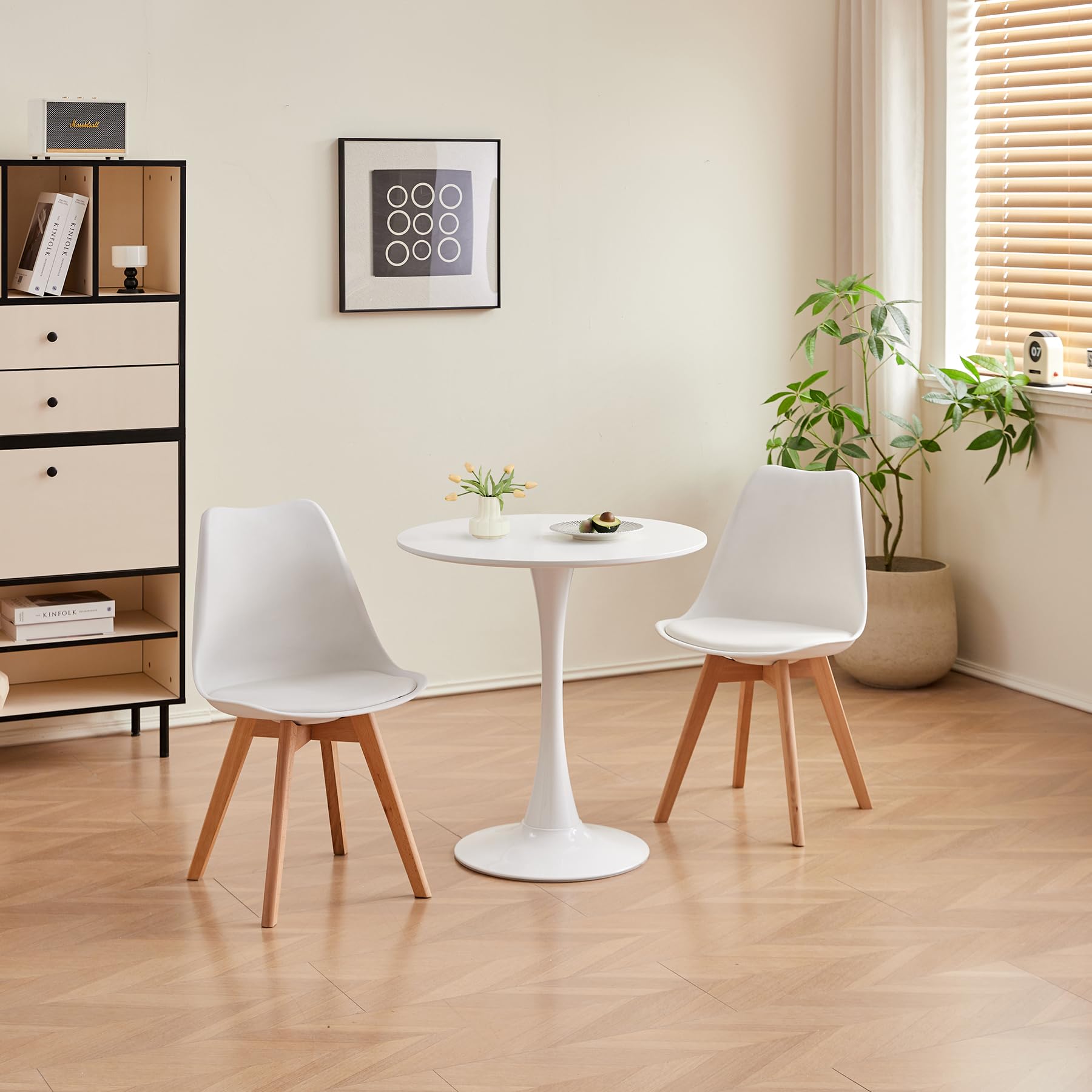 BenyLed 70cm Round Modern Dining Table