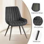 Nalupatio Modern Dining Chairs Set of 2 with Thick Cushions