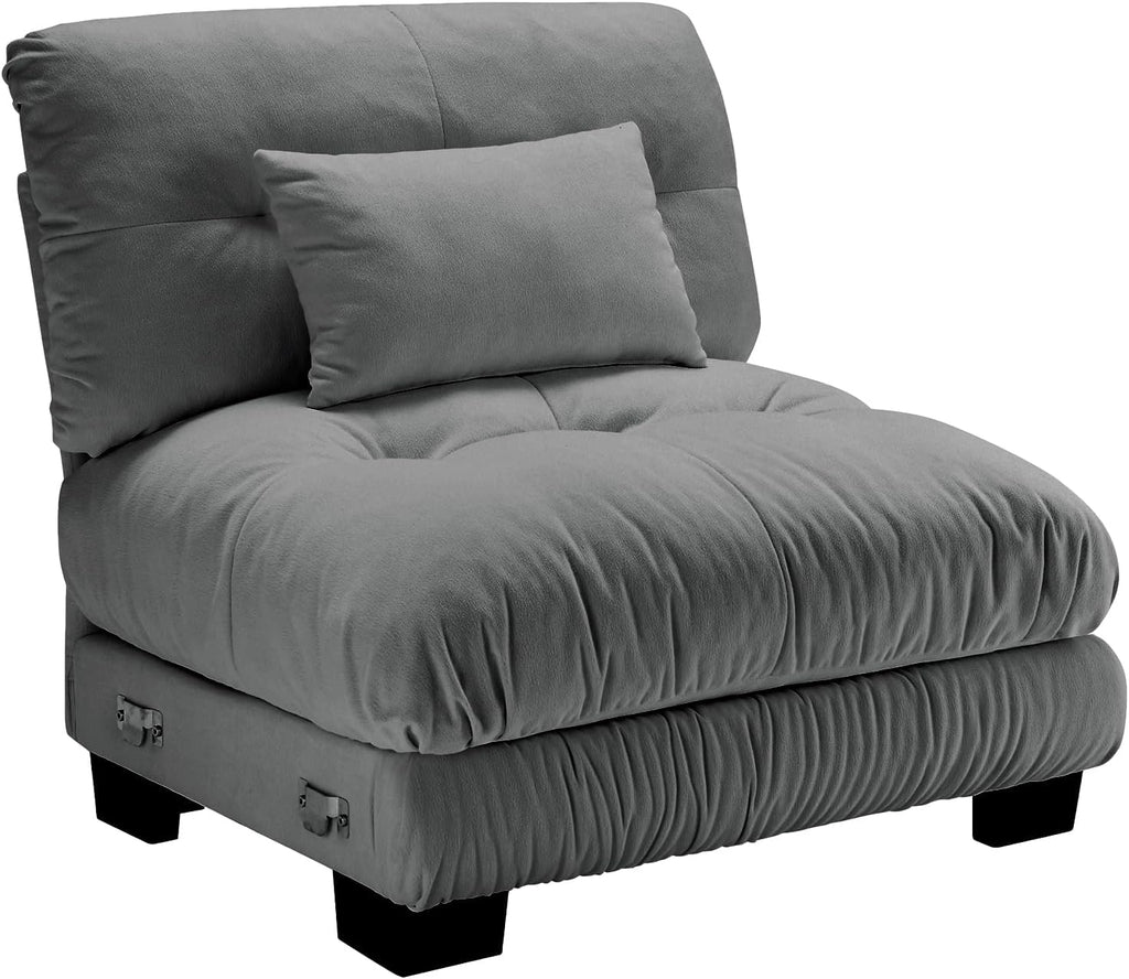 Generic 27" Armless Sofa - Gray