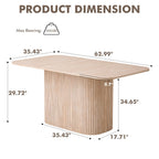 Uderkiny Nordic Modern Rectangular Dining Table