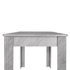 soges Grey 46 Inch Rectangle Kitchen Island Dining Table
