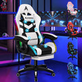 ALFORDSON Gaming Chair with 8-Point Massage and 12-color RGB LED lighting