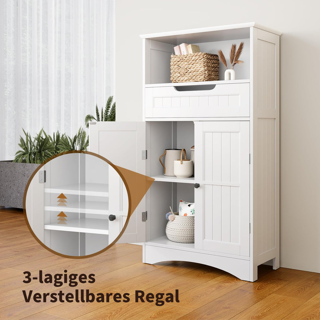 Bealife Bathroom Cabinet with Large Drawer and 2 Doors