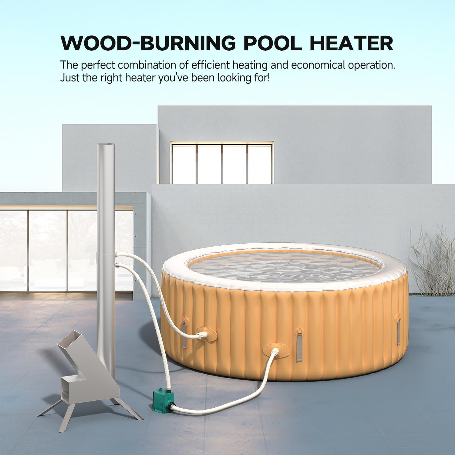 FanceSwim Outdoor Wood Burning Heater for Hot Tub