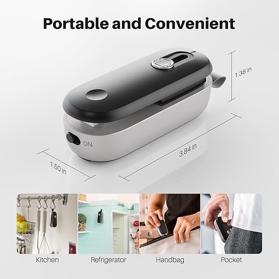 Portable Handheld Heat Sealer for Snacks, Candies & Food Storage