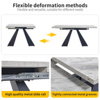 HOXINBLY Extendable Modern Dining Table