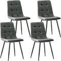 JIJIAN Dining Chairs - Dark Grey Fabric