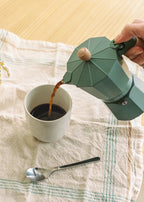 CREATE THERA MOKA RETRO Italian Coffee Maker Sage Green