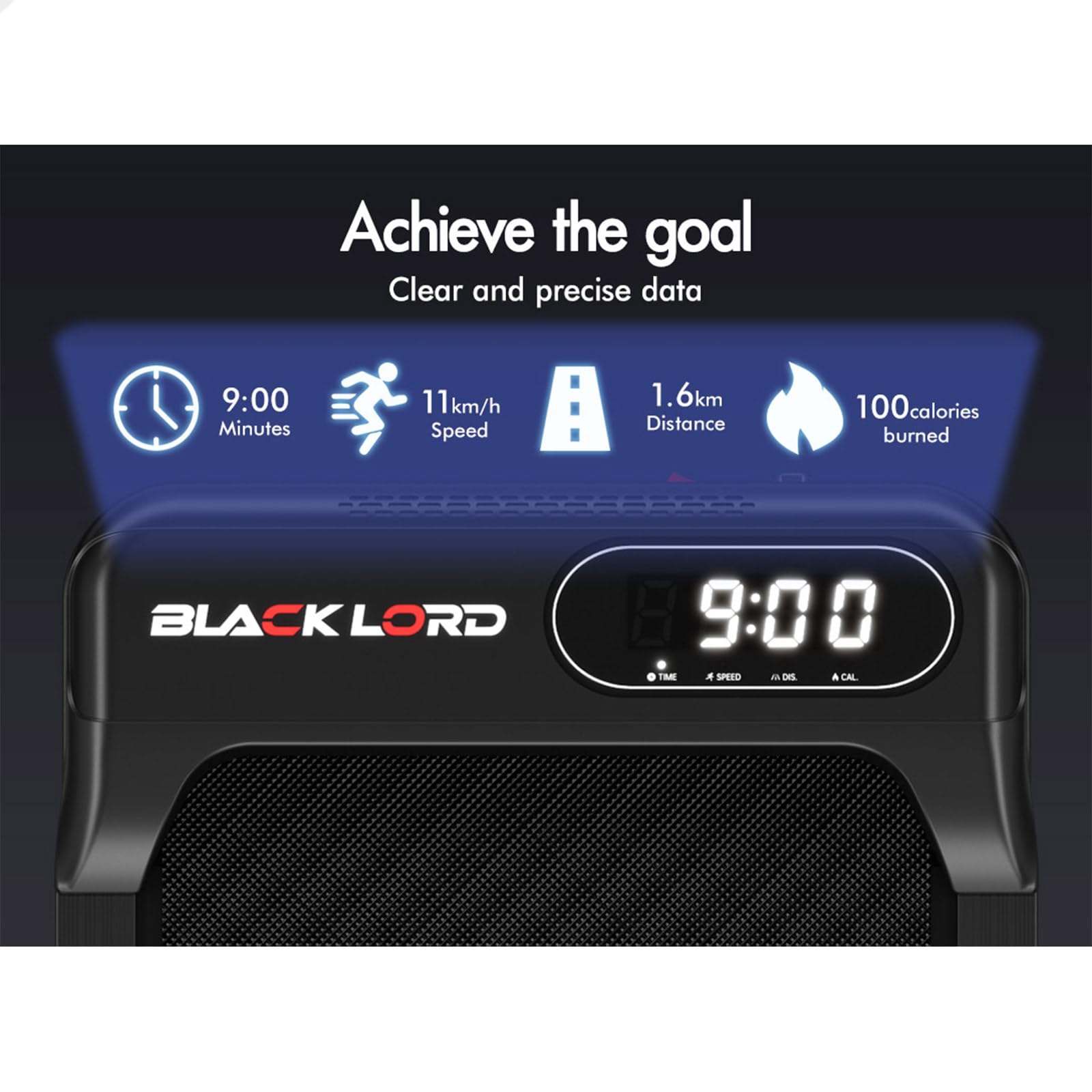 BLACK LORD Portable Under Desk Treadmill