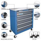 LARBANKE 5-Drawer Rolling Tool Chest with Locking System