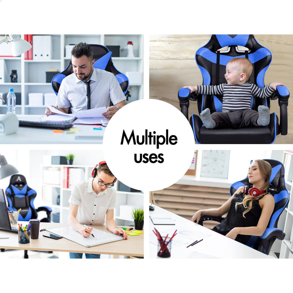 ALFORDSON Ergonomic Gaming Chair with Lumbar Cushion