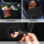 Pecute Waterproof Dog Car Seat for Small to Medium Dogs