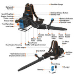 LawnMaster No-Pull Backpack Leaf Blower
