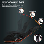 ELFORDSON High Back Gaming Chair with Massage Lumbar Cushion