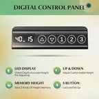 DEVAISE 40 Inch Electric Standing Desk with LED Touchscreen
