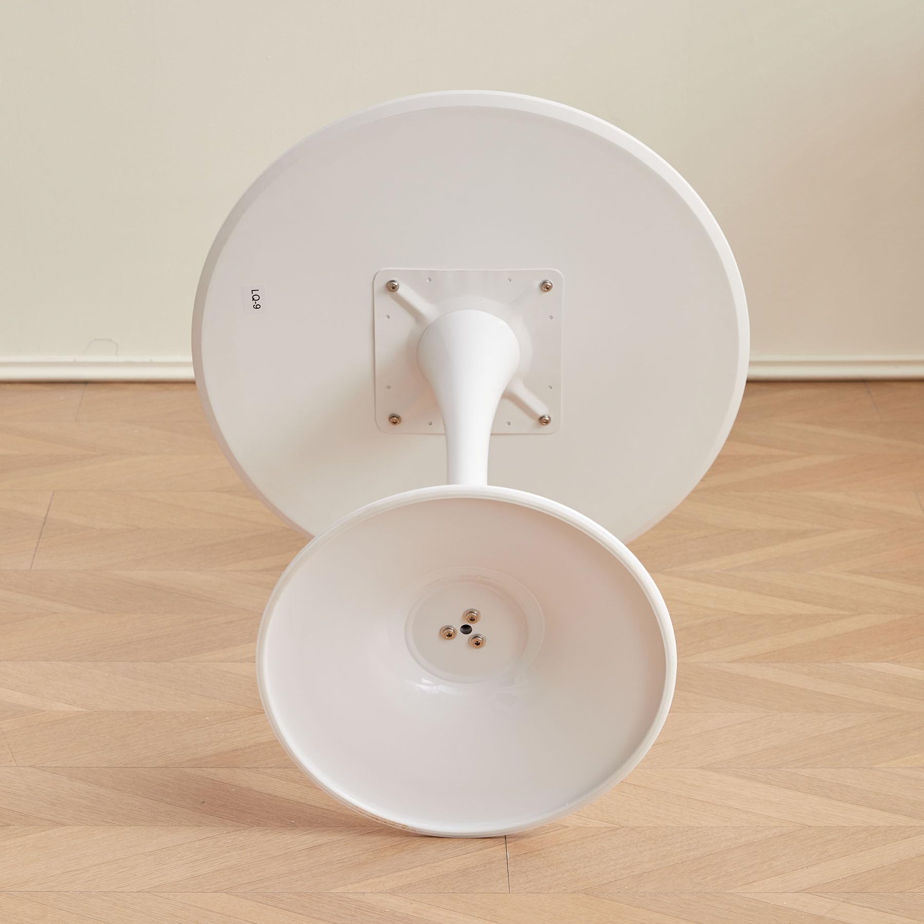 BenyLed 70cm Round Modern Dining Table
