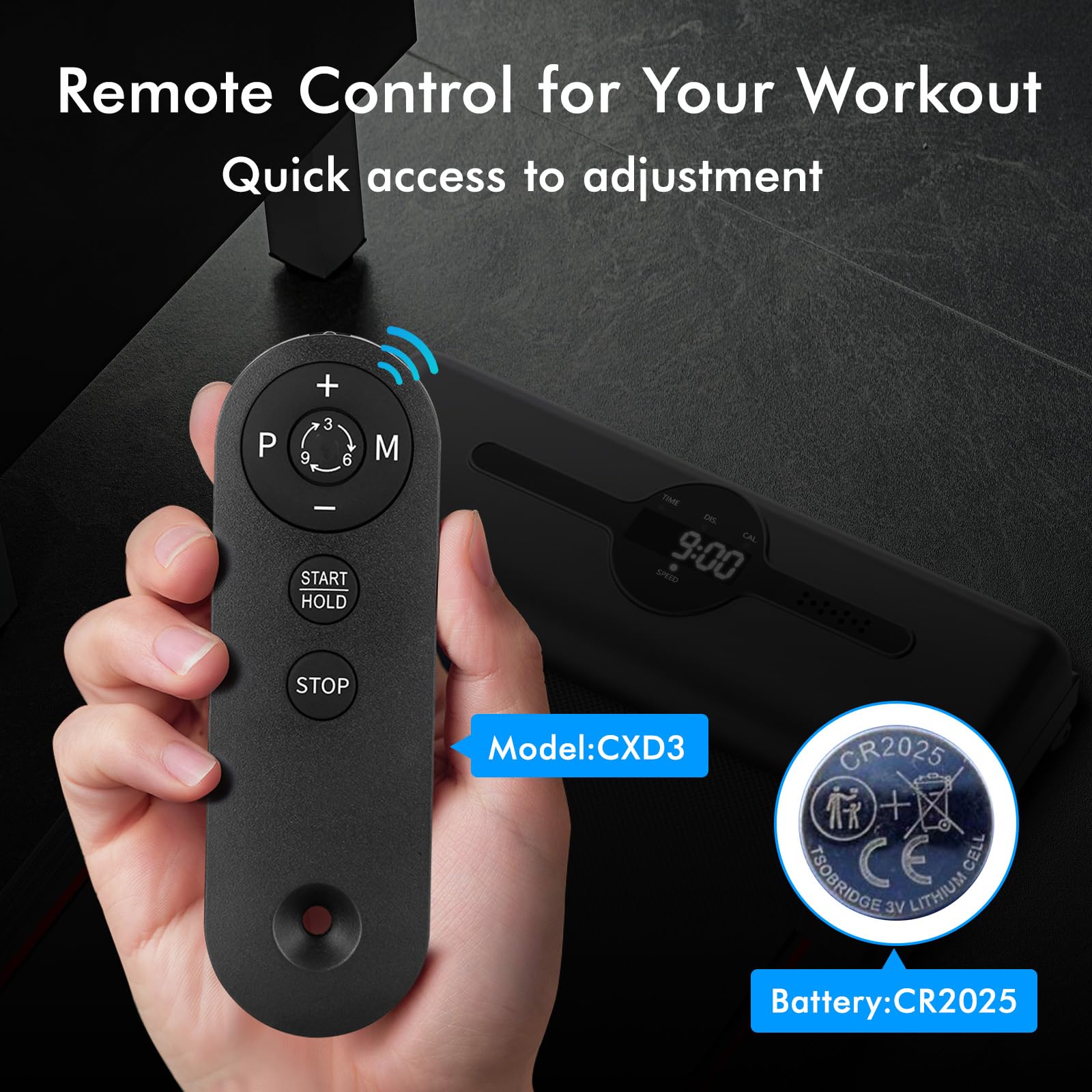 BLACK LORD Portable Under Desk Treadmill