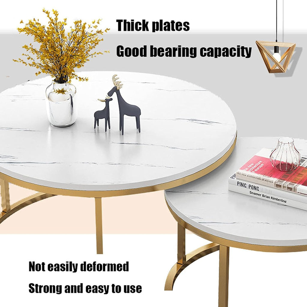 Generic Modern Round Nesting Coffee Table Set of 2