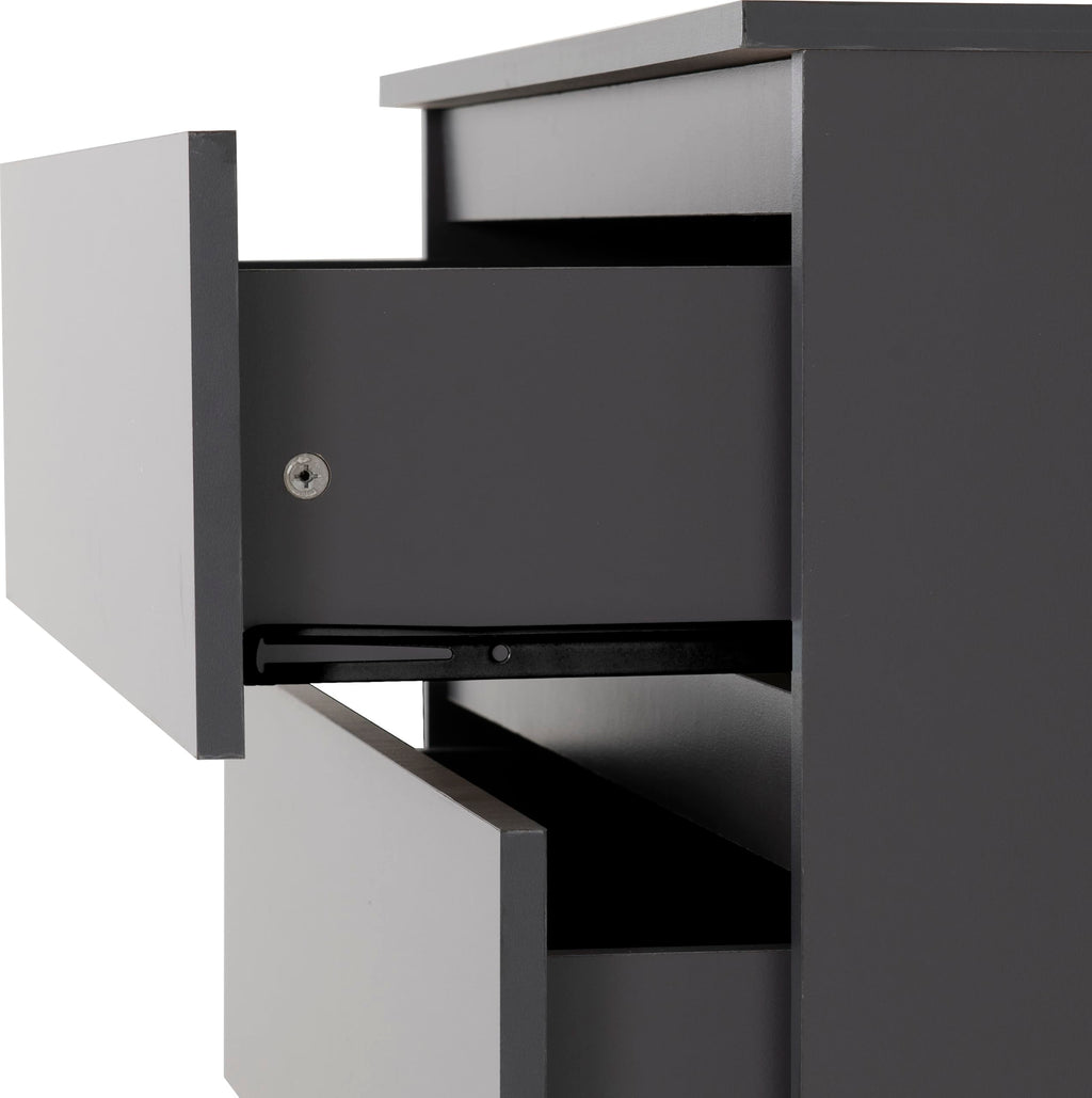 Seconique Malvern 4 Drawer Chest in Grey