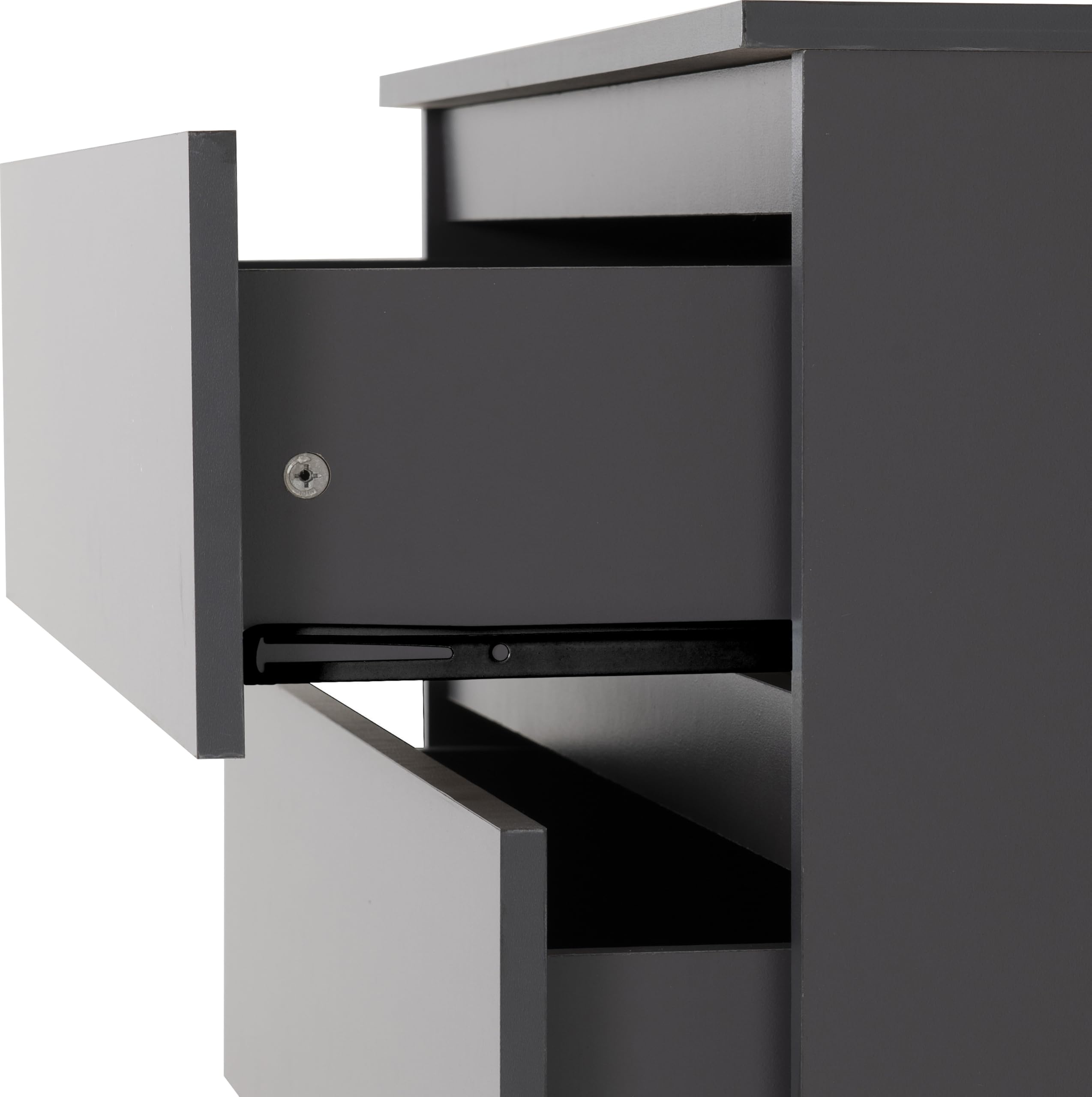 Seconique Malvern 4 Drawer Chest in Grey