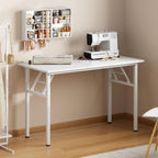 Sogesfurniture Folding Computer Desk with Particle Wood Chipboard Top