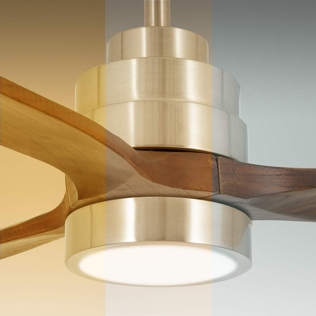 IKOHS Windlight Nickel Ceiling Fan with Remote Control
