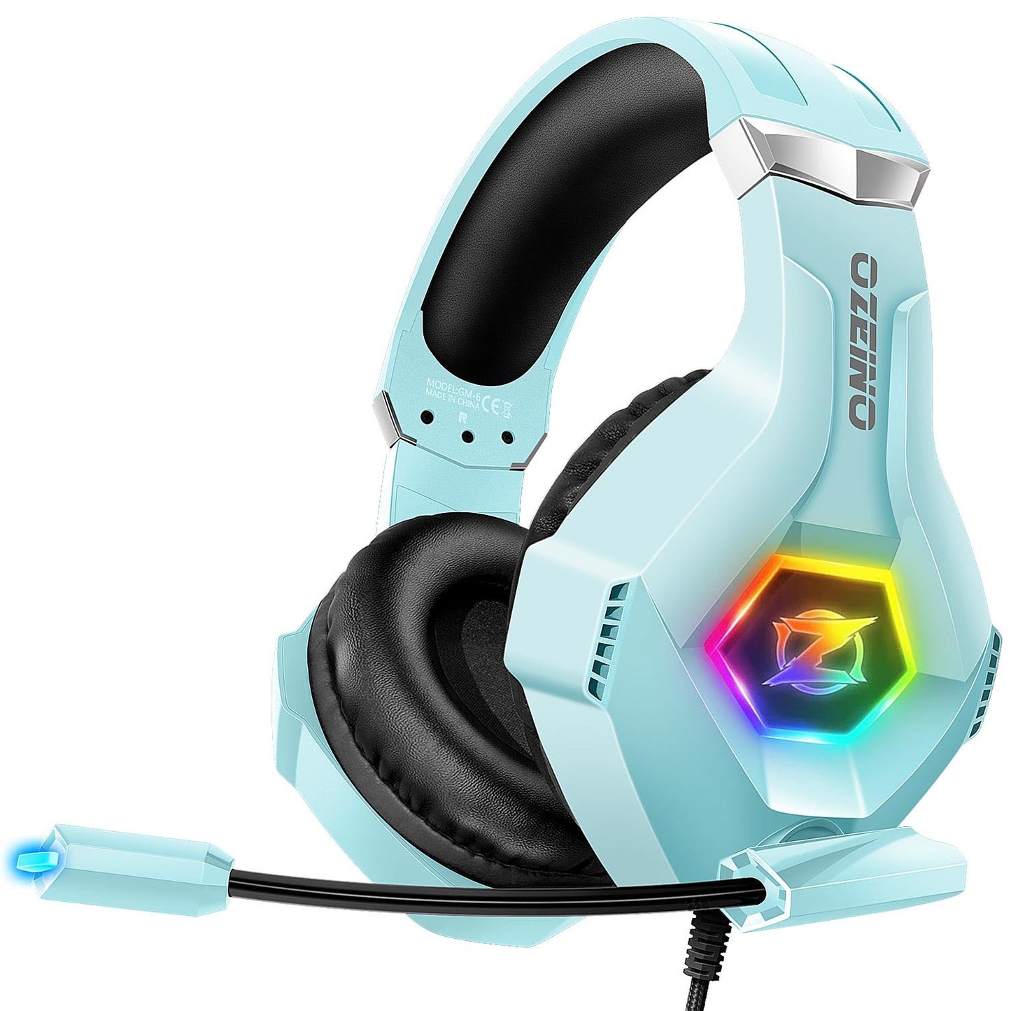 Gaming Headset for PC, Ps4, Ps5, Xbox Headset with 7.1 Surround Sound, Gaming Headphones with Noise Cancelling Mic RGB Light Over Ear Headphones for Xbox Series X/S, Switch