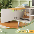 WLIVE Mid-Century Modern TV Stand for 65-70 Inch TVs