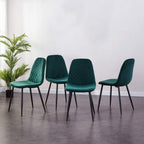JaHECOME Scandinavian Vintage Velvet Dining Room Chairs Set of 4