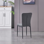 AINPECCA Modern Velvet High Back Dining Chairs Set of 4