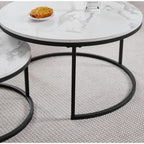 GrandCA HOME Stackable Round Coffee Tables Set