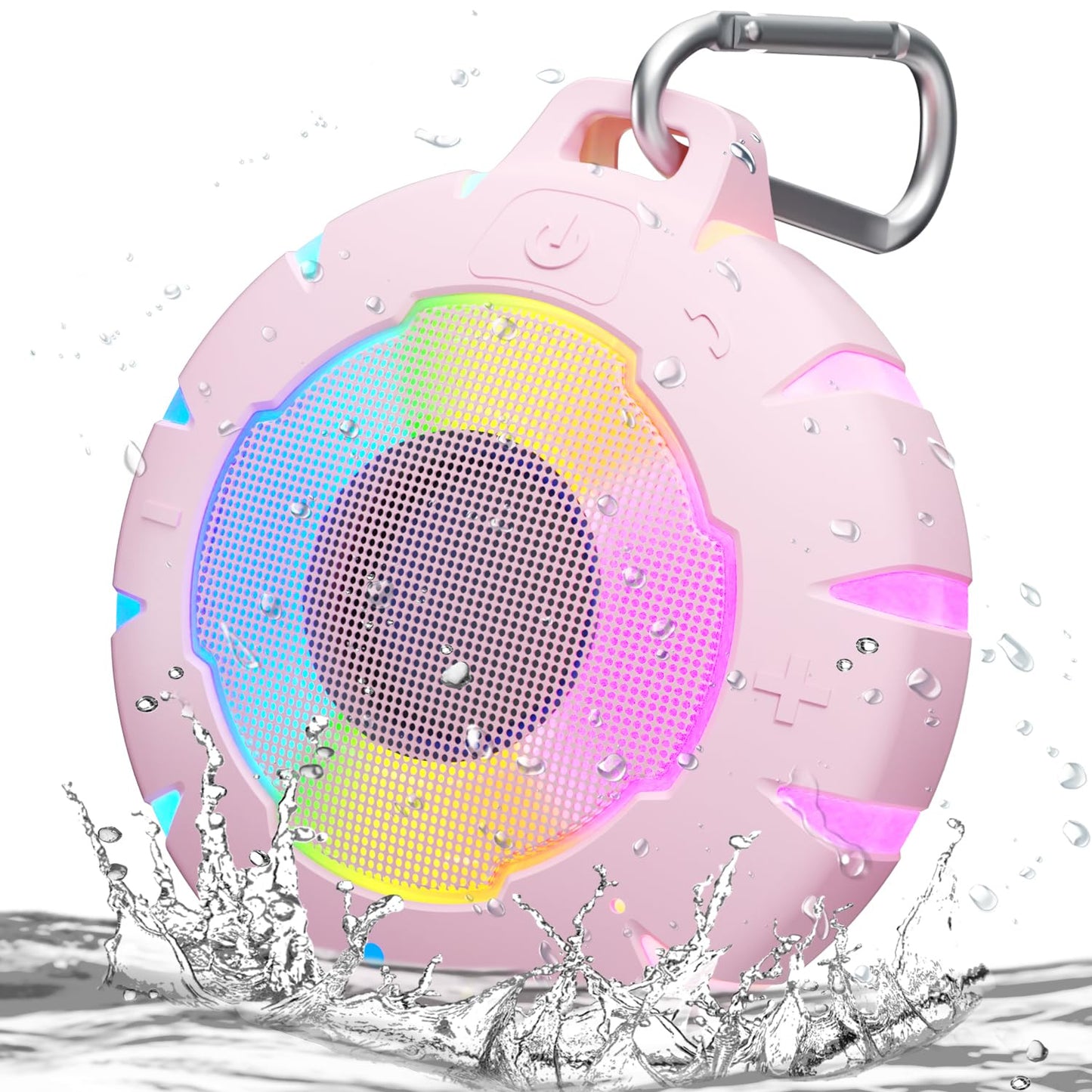 HEYSONG Waterproof Shower Bluetooth Speaker, Durable Portable Speaker with HD Sound, Wireless Outdoor Speaker for Pool, Beach, Kayaking, Great Gift for All Ages