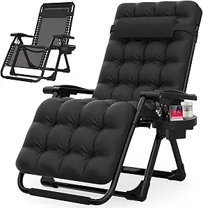 Suteck Zero Gravity Chair with Removable Cushion - Blue