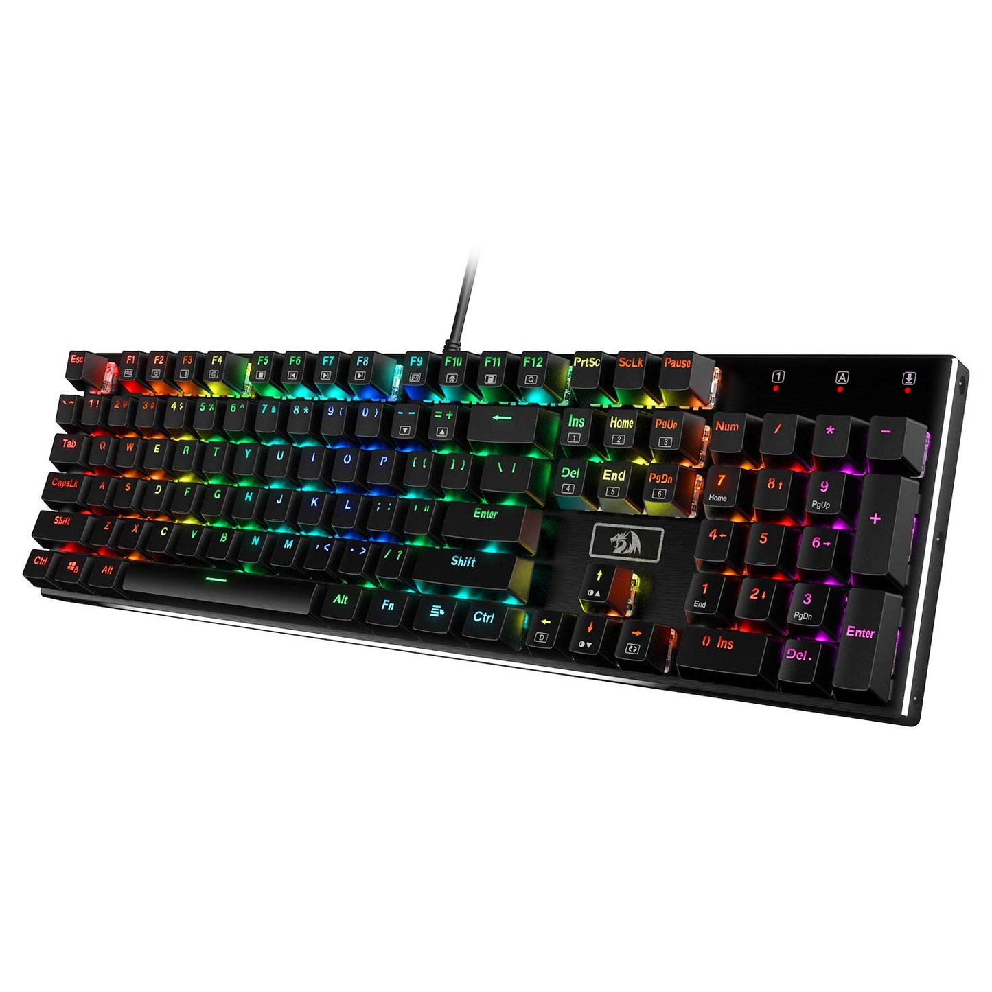 Redragon K556 PRO Upgraded Wireless RGB Gaming Keyboard, BT/2.4Ghz Tri-Mode Aluminum Mechanical Keyboard w/No-Lag Connection, Hot-Swap Linear Quiet Red Switch