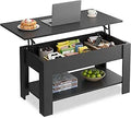WLIVE 39" Lift Top Coffee Table - Black