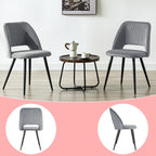 WAFTING Set of 2 Scandinavian Corduroy Dining Chairs