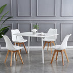 mcc direct Retro Dining Chairs Set of 4 with Wooden Legs