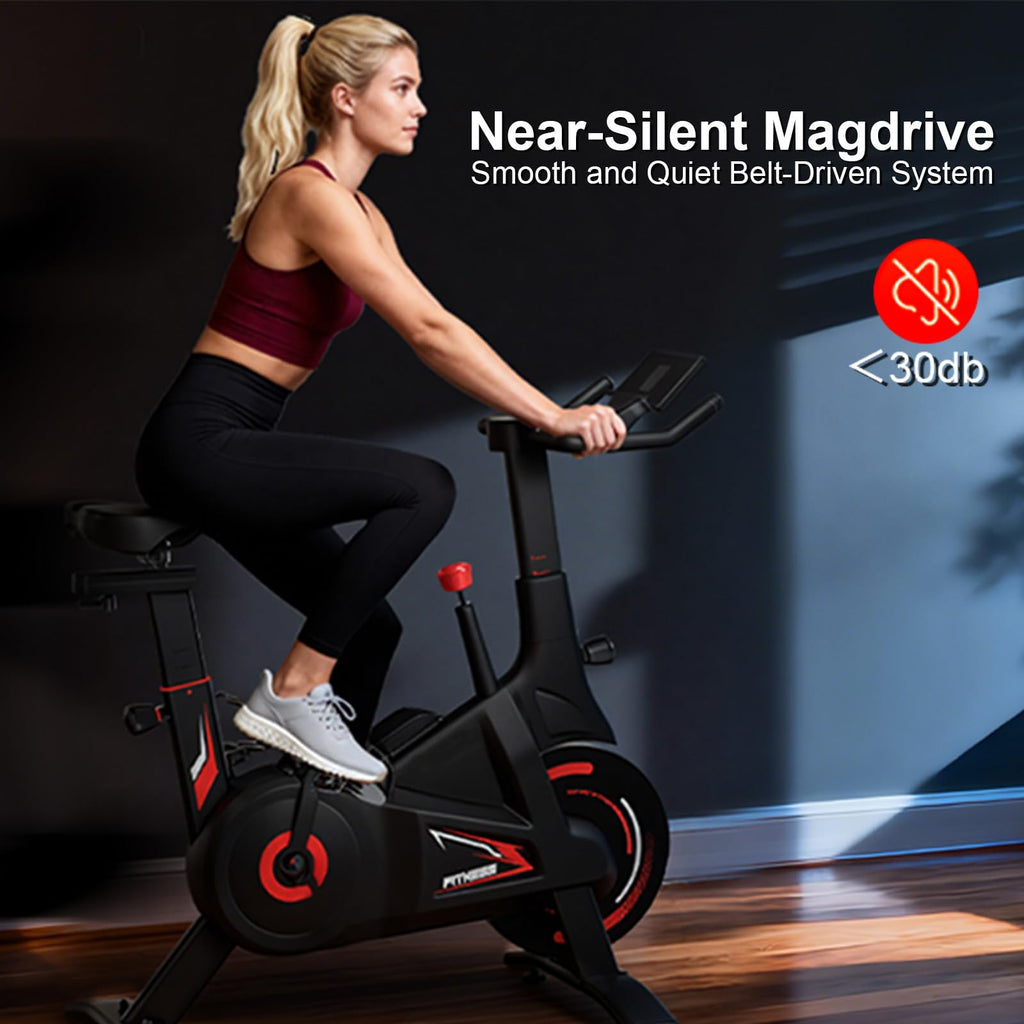 BluEarth Indoor Exercise Bike with Silent Magnetic Resistance