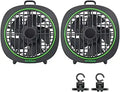 VIVOSUN AeroWave D4 4-Inch 3-Speed Grow Tent Clip Fan (2-Pack) - black