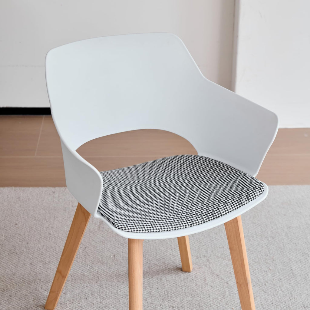 GrandCA HOME Nordic Kitchen Chairs Set of 4 with Solid Wood Legs