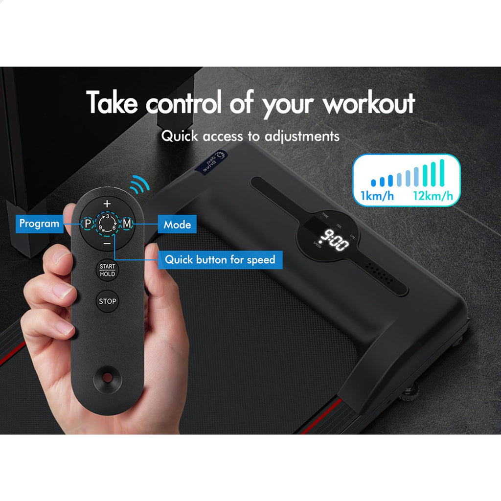 BLACK LORD 2.4HP Foldable Treadmill for Home and Office