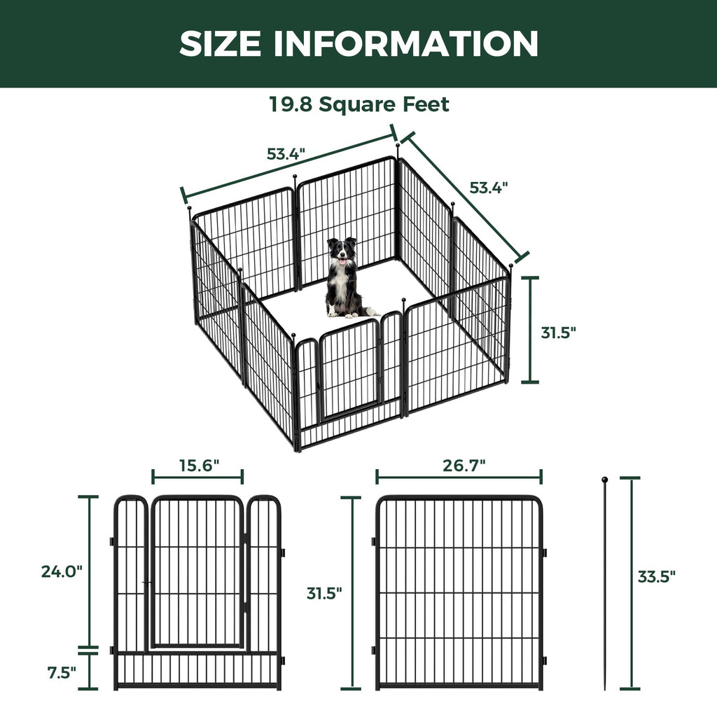 FXW Rollick Dog Playpen for Small & Medium Dogs
