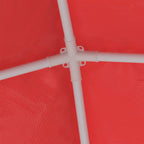 vidaXL Red PE and Steel Outdoor Party Tent