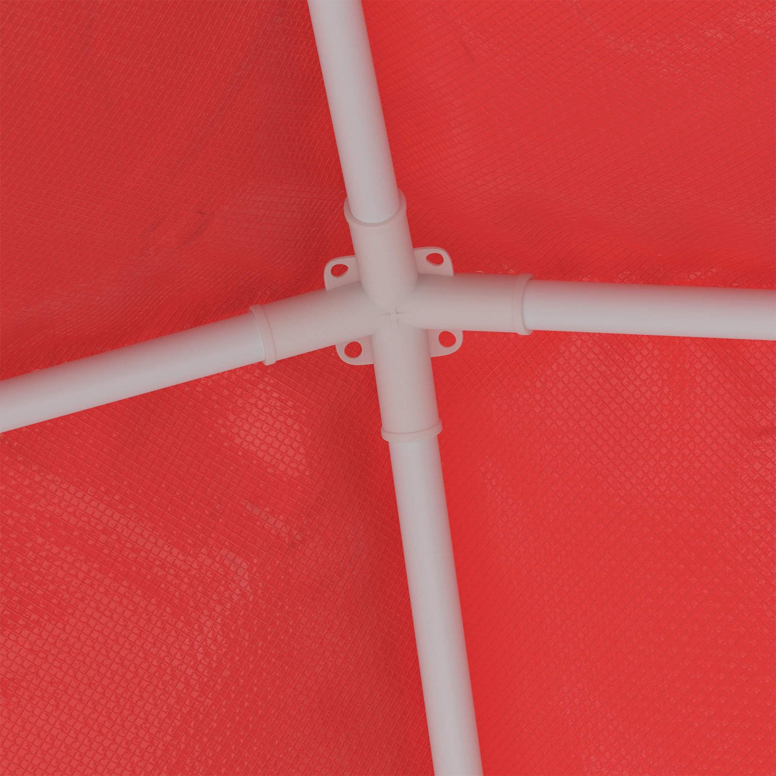 vidaXL Red PE and Steel Outdoor Party Tent