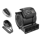 Vacmaster Air Mover with remote control, black color and 3 adjustable positions