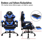 ALFORDSON Ergonomic Massage Gaming Chair with Footrest