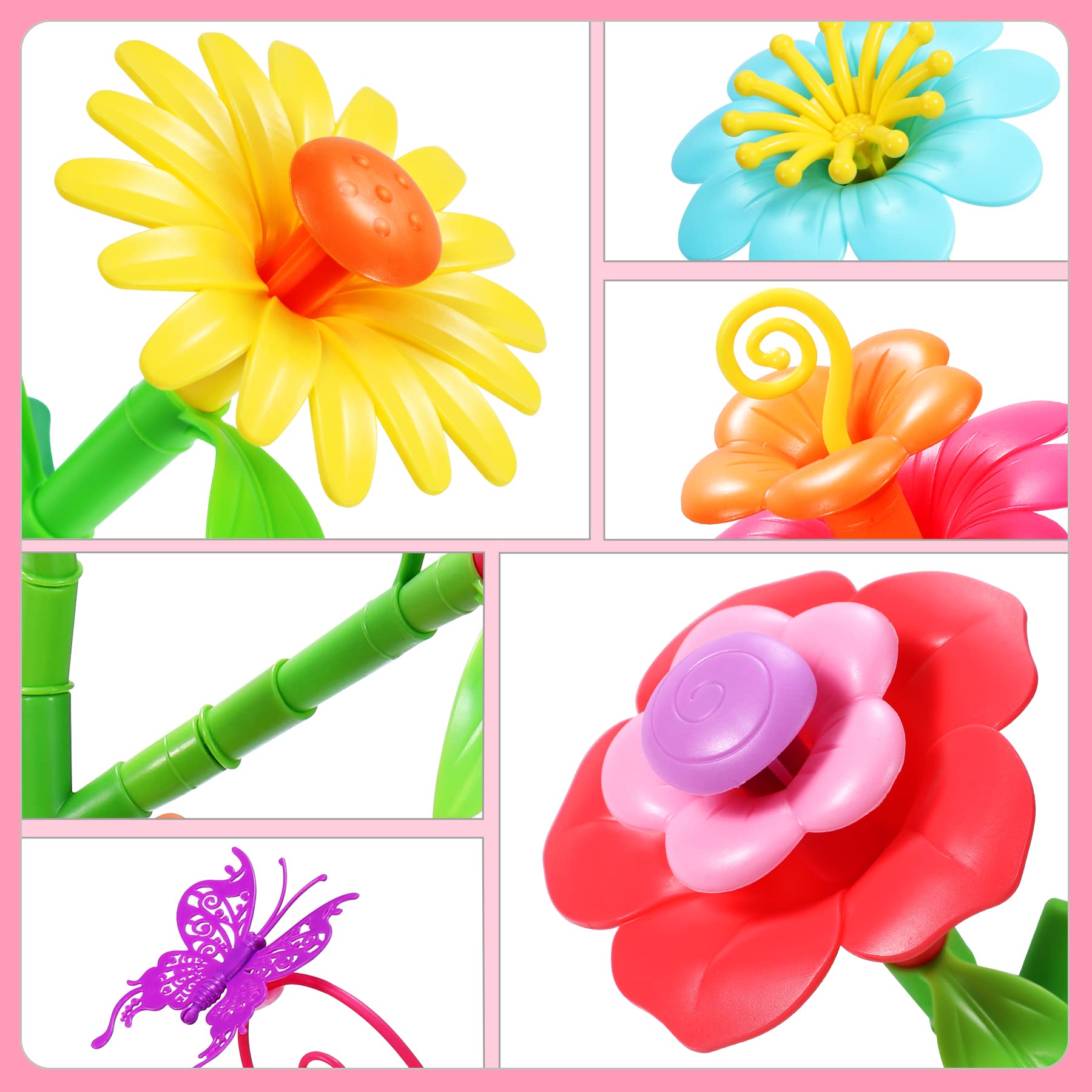 COOLJOYA Flower Garden Toy for Girls 3-6 Years